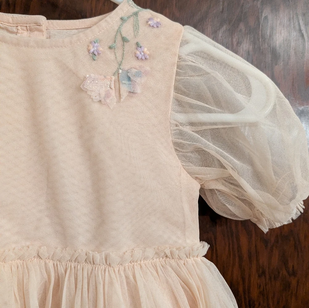 NWOT! Next Brand Girl's Tulle Floral Dress - Picture 4 of 15